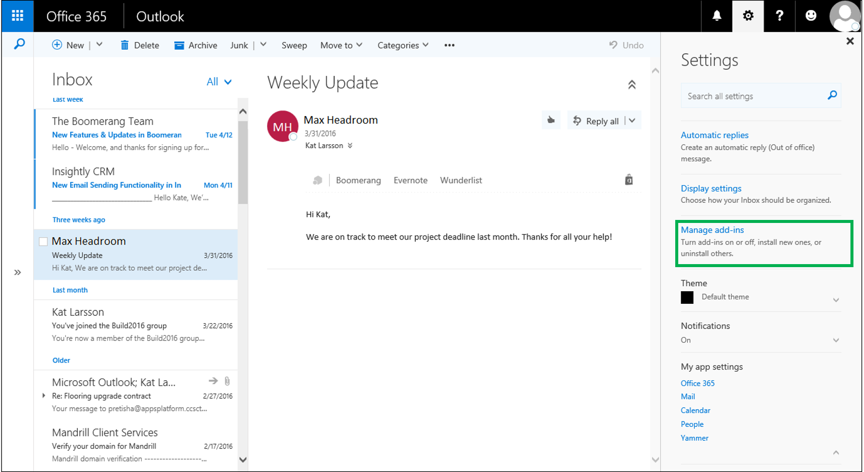 Check Outlook on the Web or Outlook.com Add-in Support